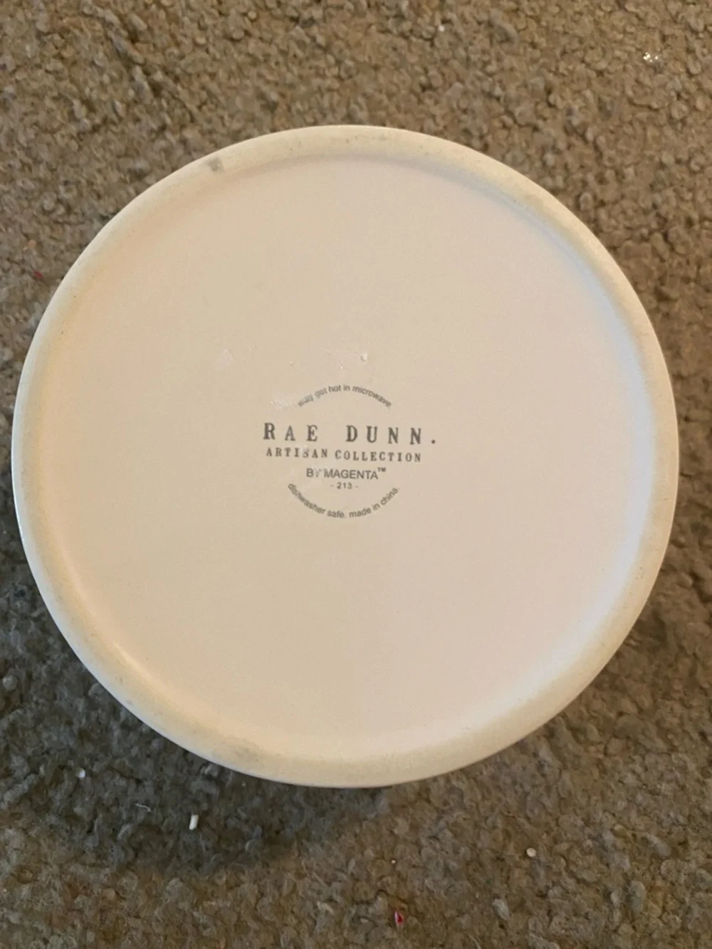 Rae Dunn White Cocker Spaniel Ceramic Dog Bowl
